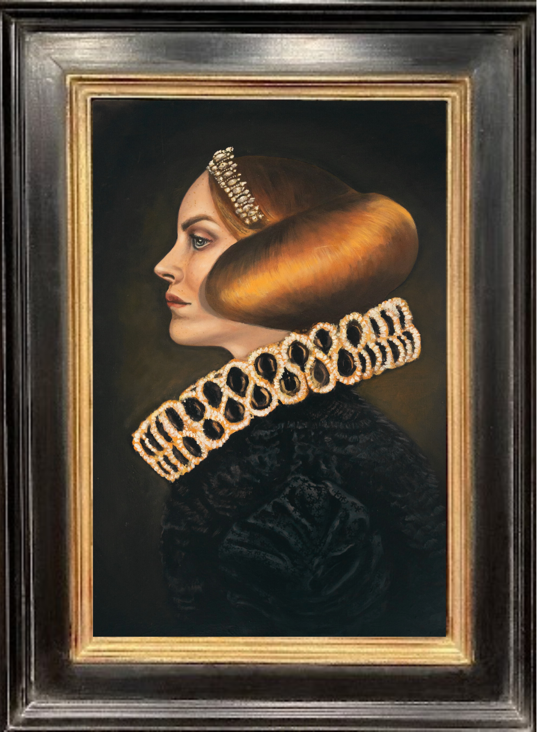 obraz olejny, sztuka współczesna, portret renesansowy by Anna Brańska, oil painting by Anna Brańska